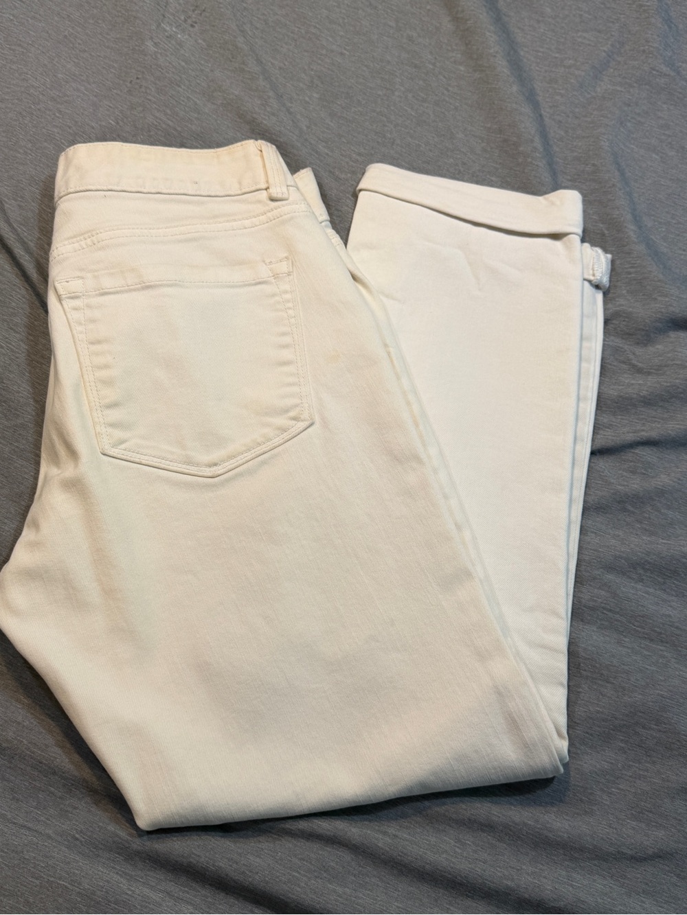 Ann Taylor White Skinny Jeans - Slim Stretch Fit